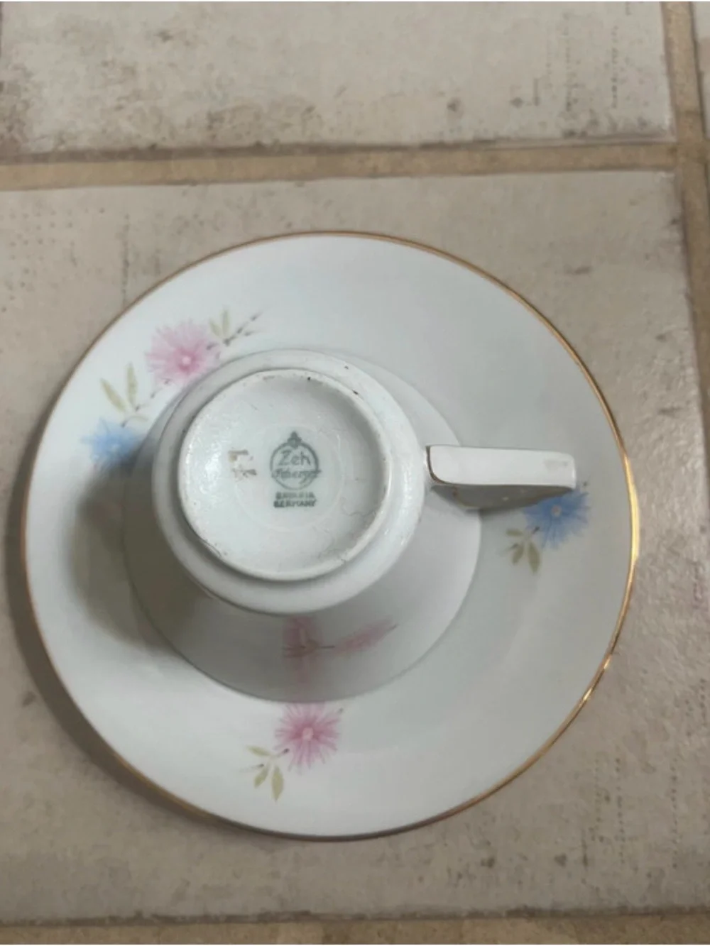 Vintage Edwin M. Knowles China Teacup & Saucer